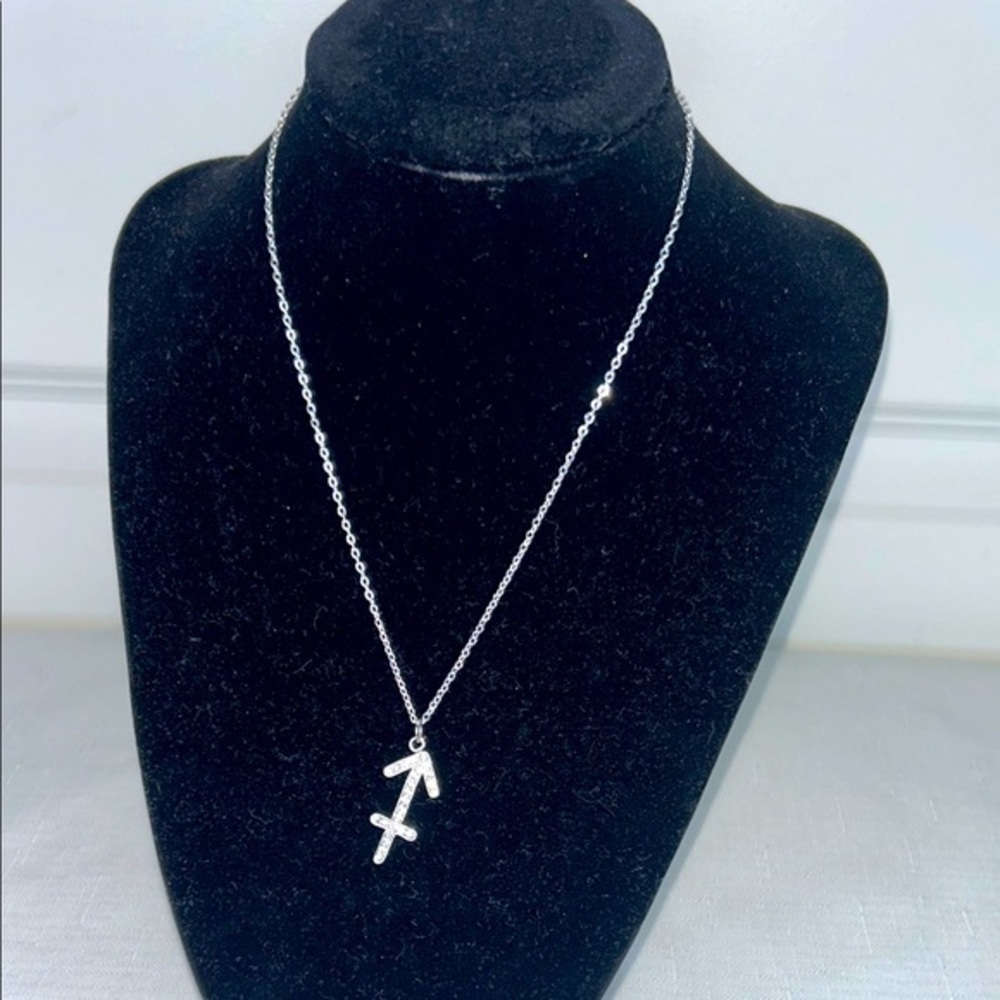Xhilaration Silver Elegant Sagittarius Pendant Necklace